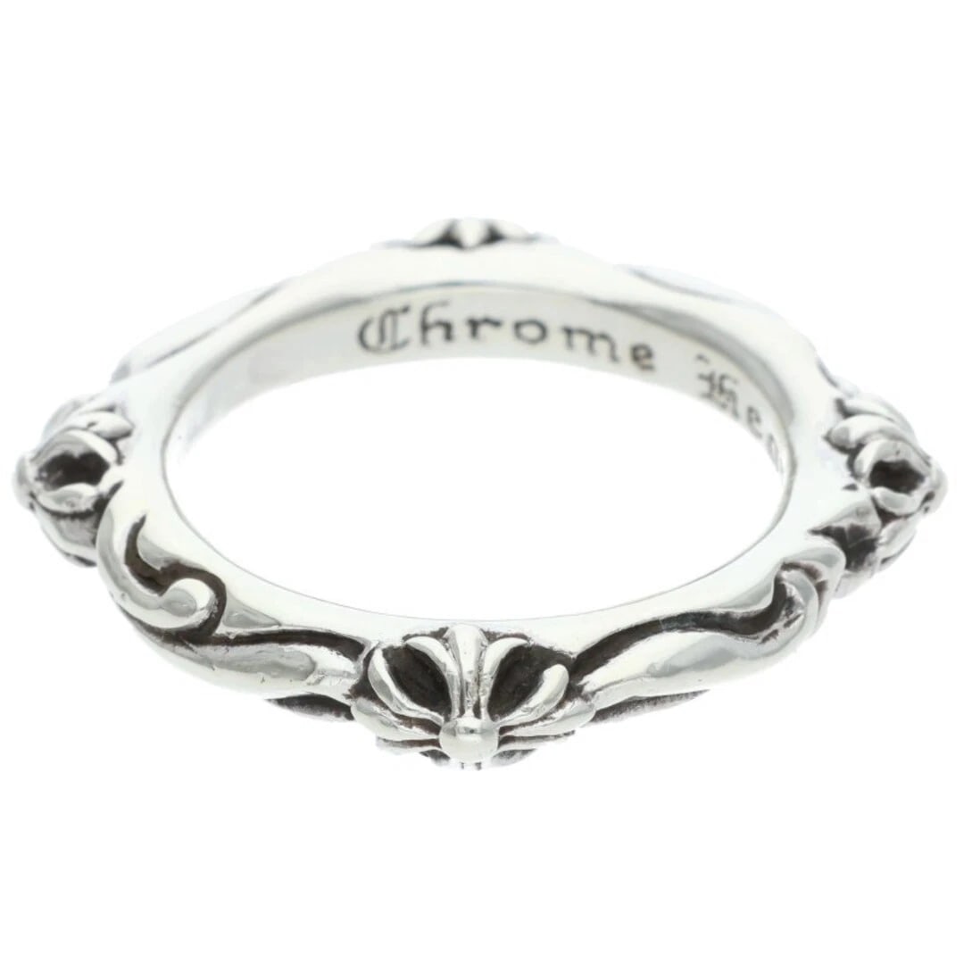 CHROME HEARTS SILVER RING: Chrome Hearts Silver Ring Brand: Chrome Hearts Type/Style: Ring Material: 925 Silver Color: Silver Size: 11.5 - 11.5 US Accessories: None Accessories Notice: When purchasing pre-owned goods, please