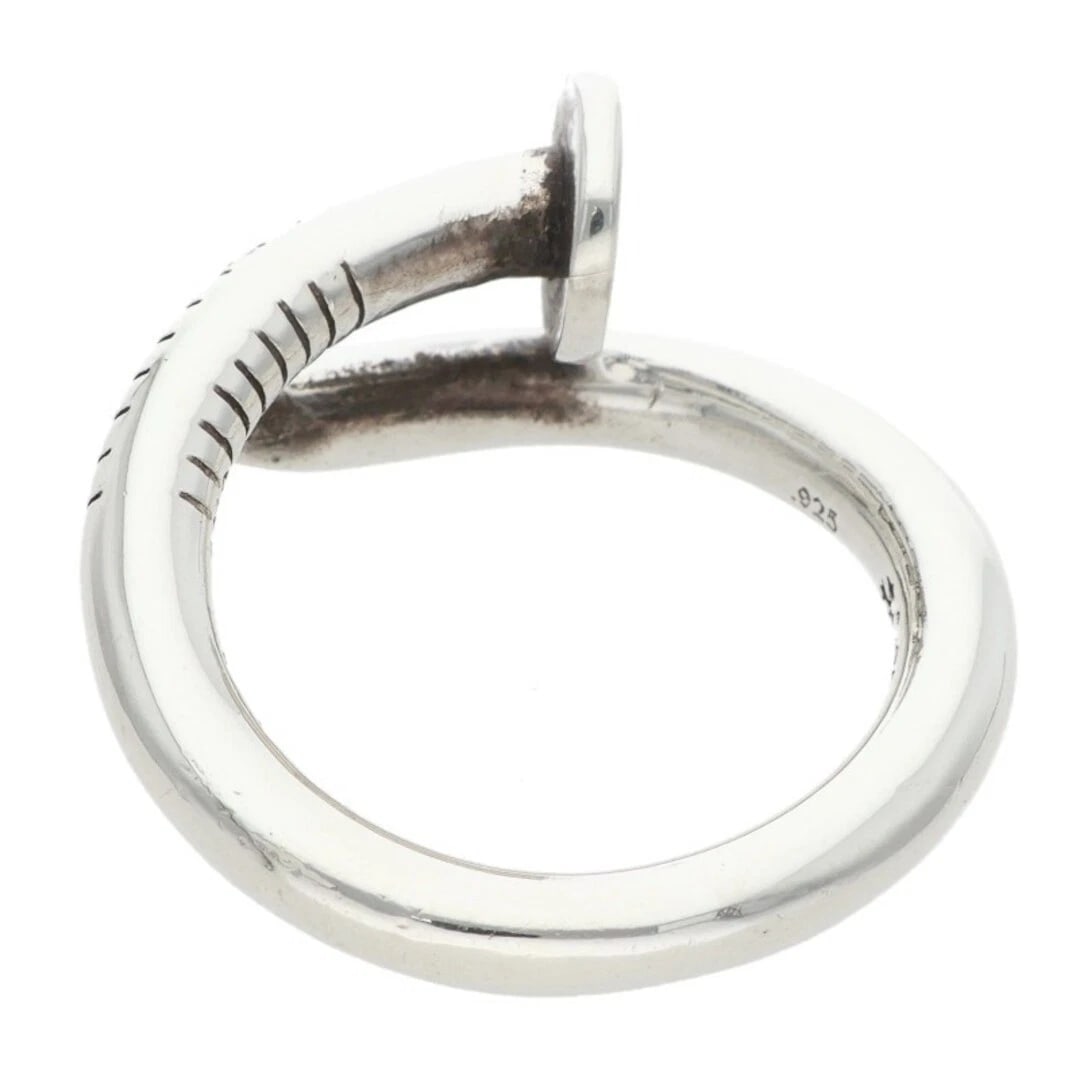CHROME HEARTS NAIL FLAT SILVER RING - 2