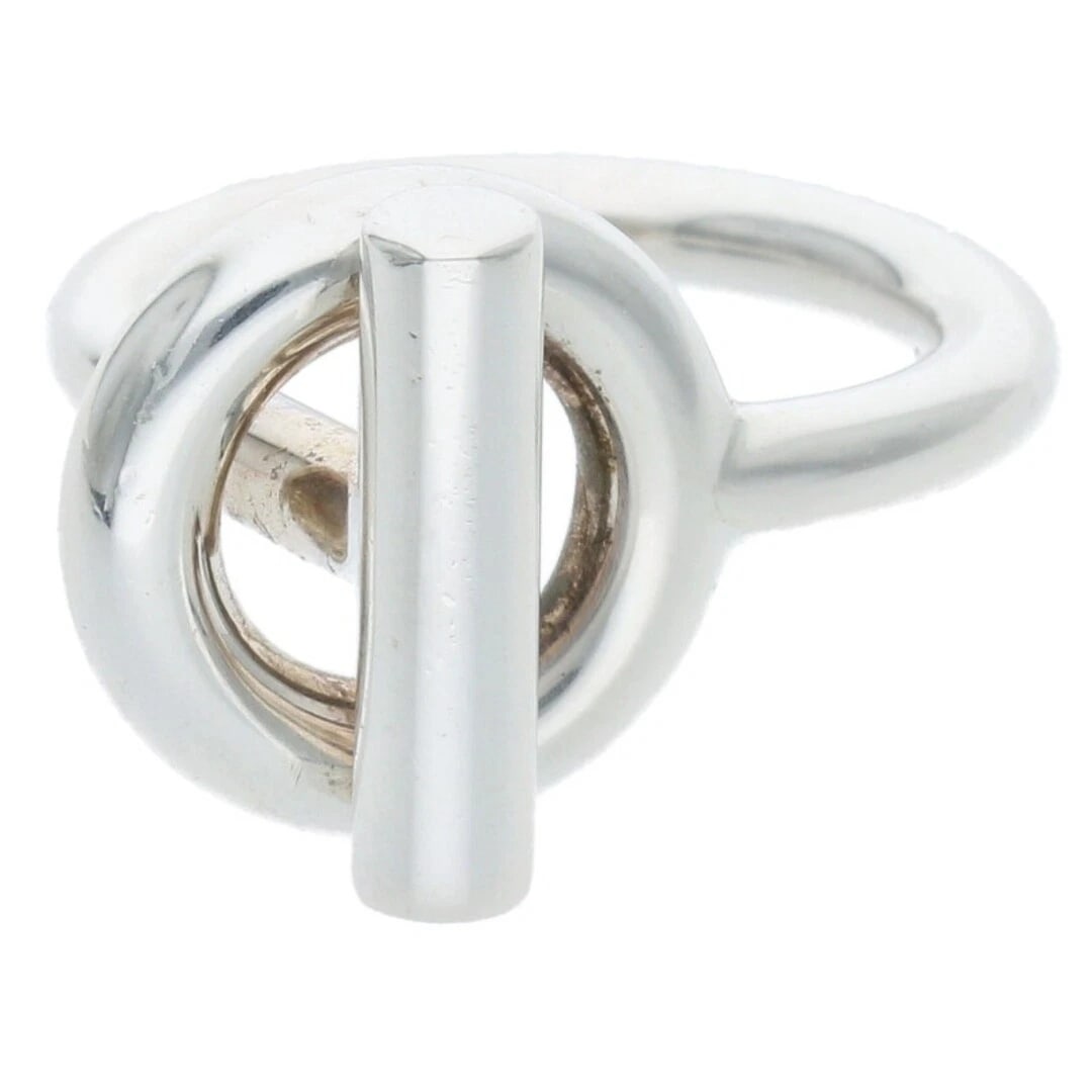 HERMES ECHAPET GM SILVER RING - 2