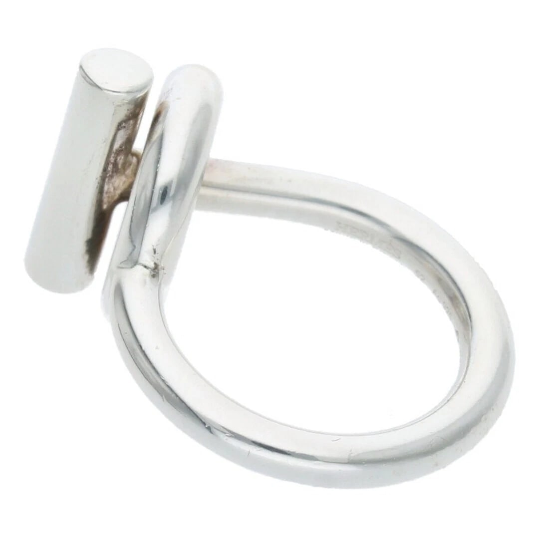 HERMES ECHAPET GM SILVER RING - 4