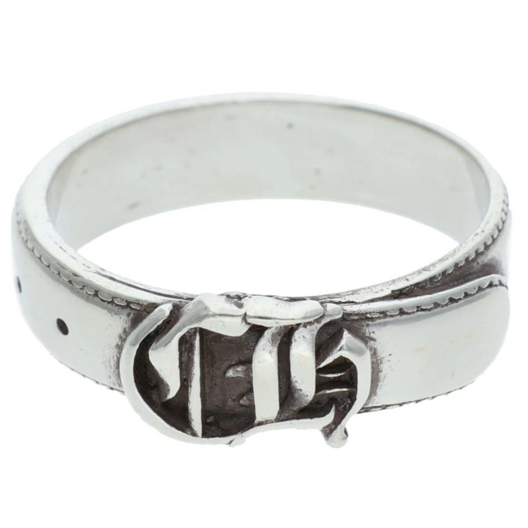 CHROME HEARTS BELTED SILVER RING: Chrome Hearts Belted Silver Ring Brand: Chrome Hearts Type/Style: Ring Material: 925 Silver Color: Silver Size: 10.25 US Accessories: None Accessories Notice: When purchasing pre-owned goods, please
