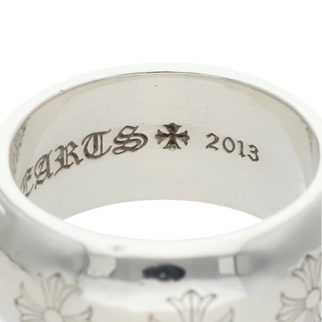 CHROME HEARTS ROUND SILVER RING - 3