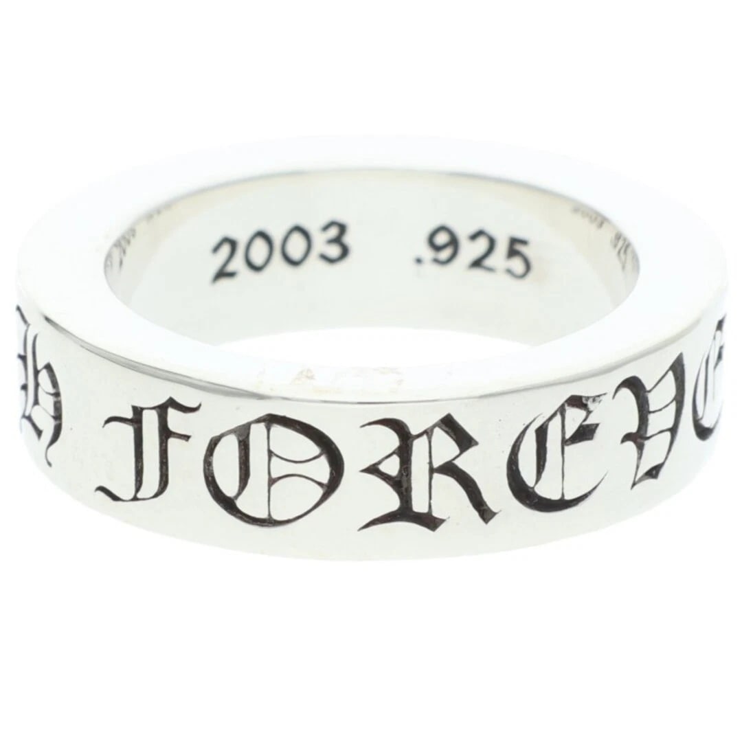CHROME HEARTS SPACER FOREVER SILVER RING: Chrome Hearts Spacer Forever Silver Ring Brand: Chrome Hearts Type/Style: Ring Material: 925 Silver Color: Silver Size: 5.75 - 6 US Accessories: None Accessories Notice: When purchasing pre-owned
