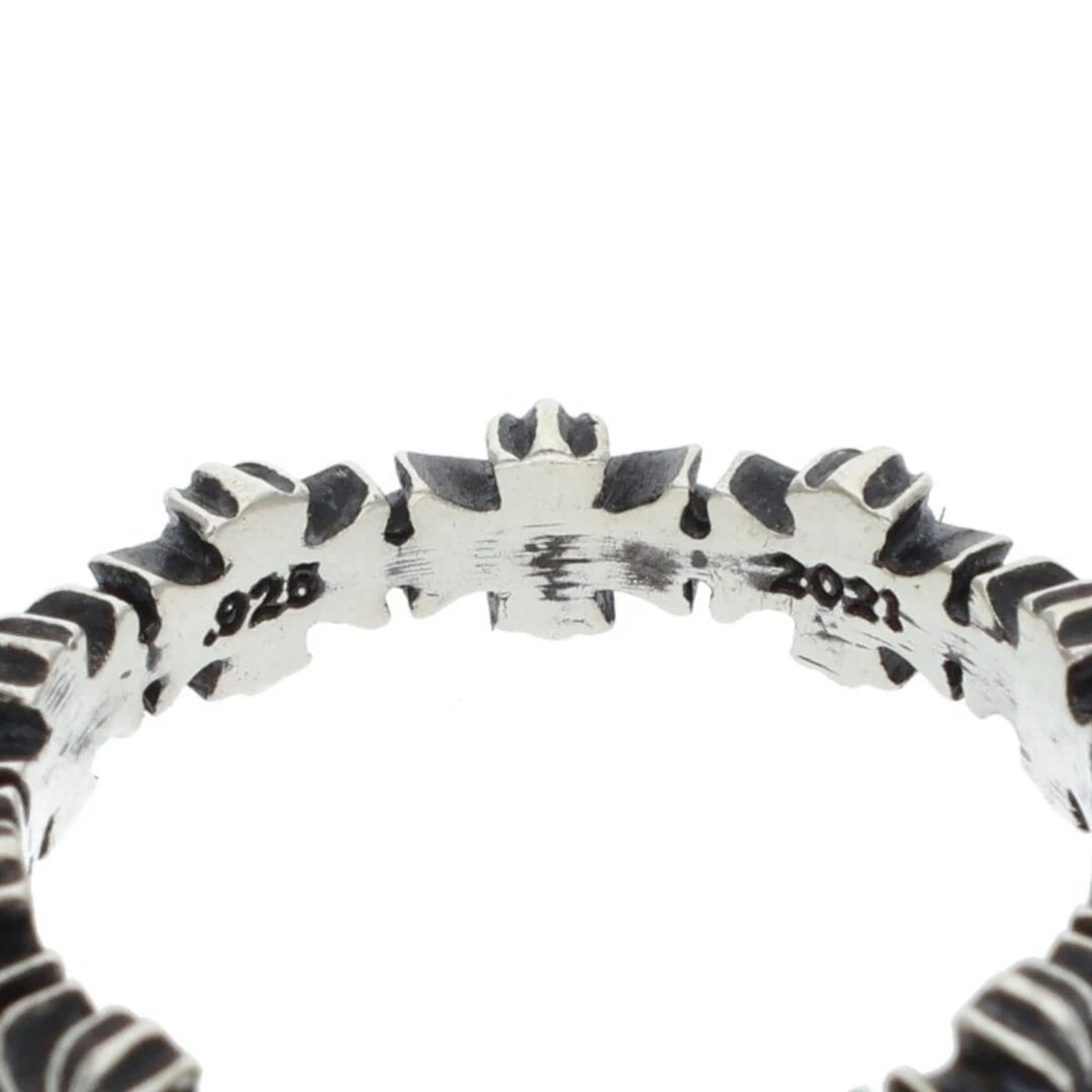 CHROME HEARTS TINY PLUS SILVER RING - 3