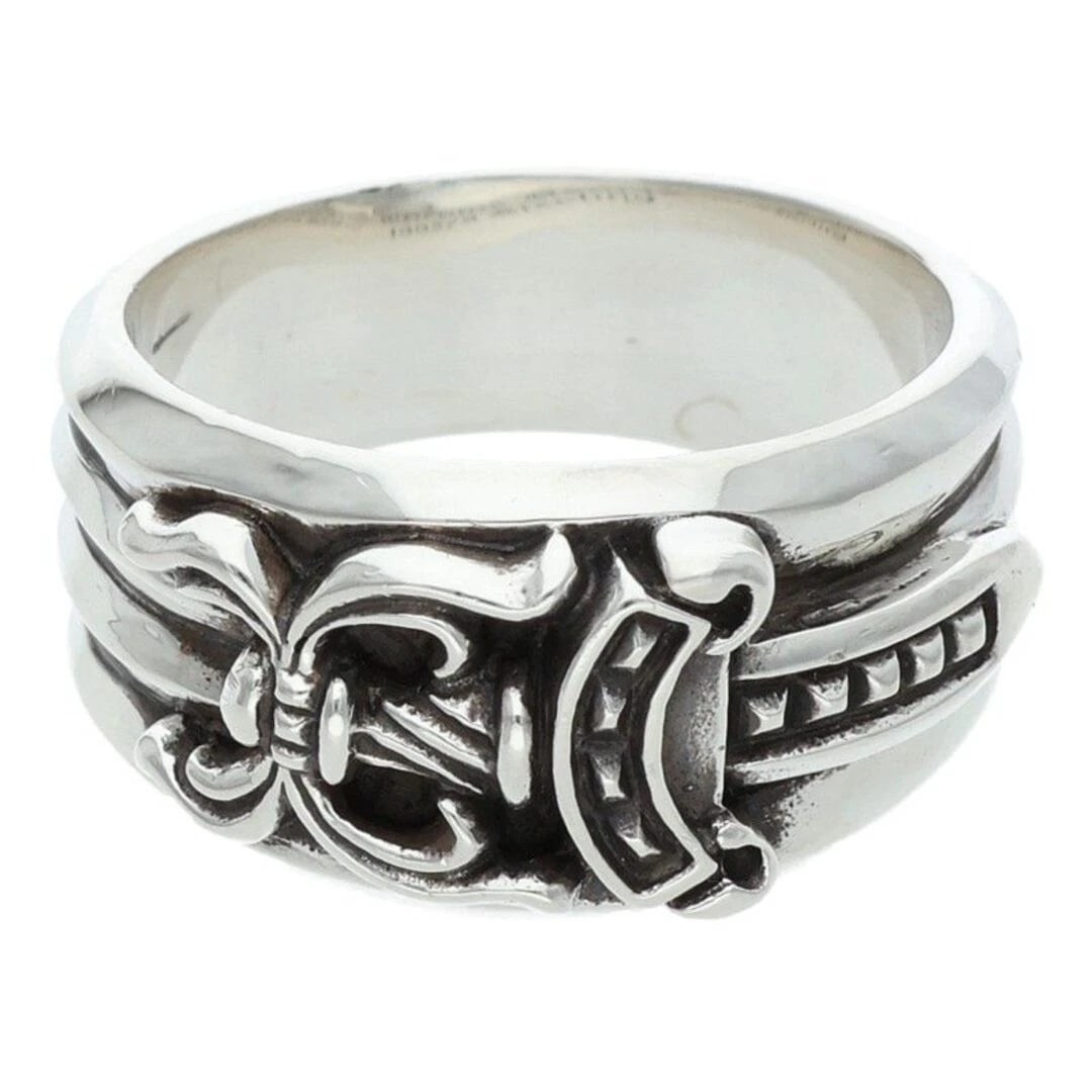 CHROME HEARTS DAGGER SILVER RING: Chrome Hearts Dagger Silver Ring Brand: Chrome Hearts Type/Style: Ring Material: 925 Silver Color: Silver Size: 11.5 - 11.75 Accessories: None Accessories Notice: When purchasing pre-owned goods,