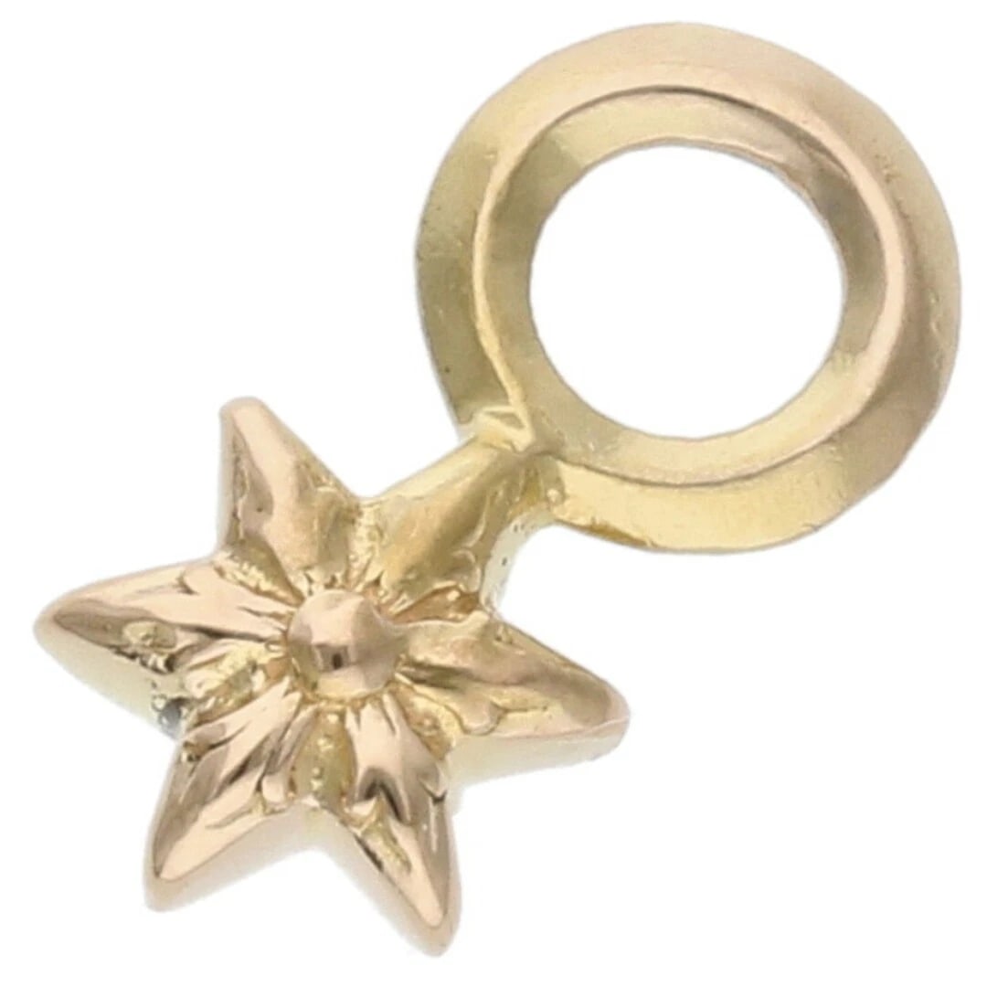 CHROME HEARTS STACK STAR CHARM GOLD NECKLAC: Chrome Hearts Stack Star Charm Gold Necklac Brand: Chrome Hearts Type/Style: Necklace Material: 22K Gold Color: Gold Size: width 0.7cm, vertical 1.5cm Accessories: None Accessories Notice: