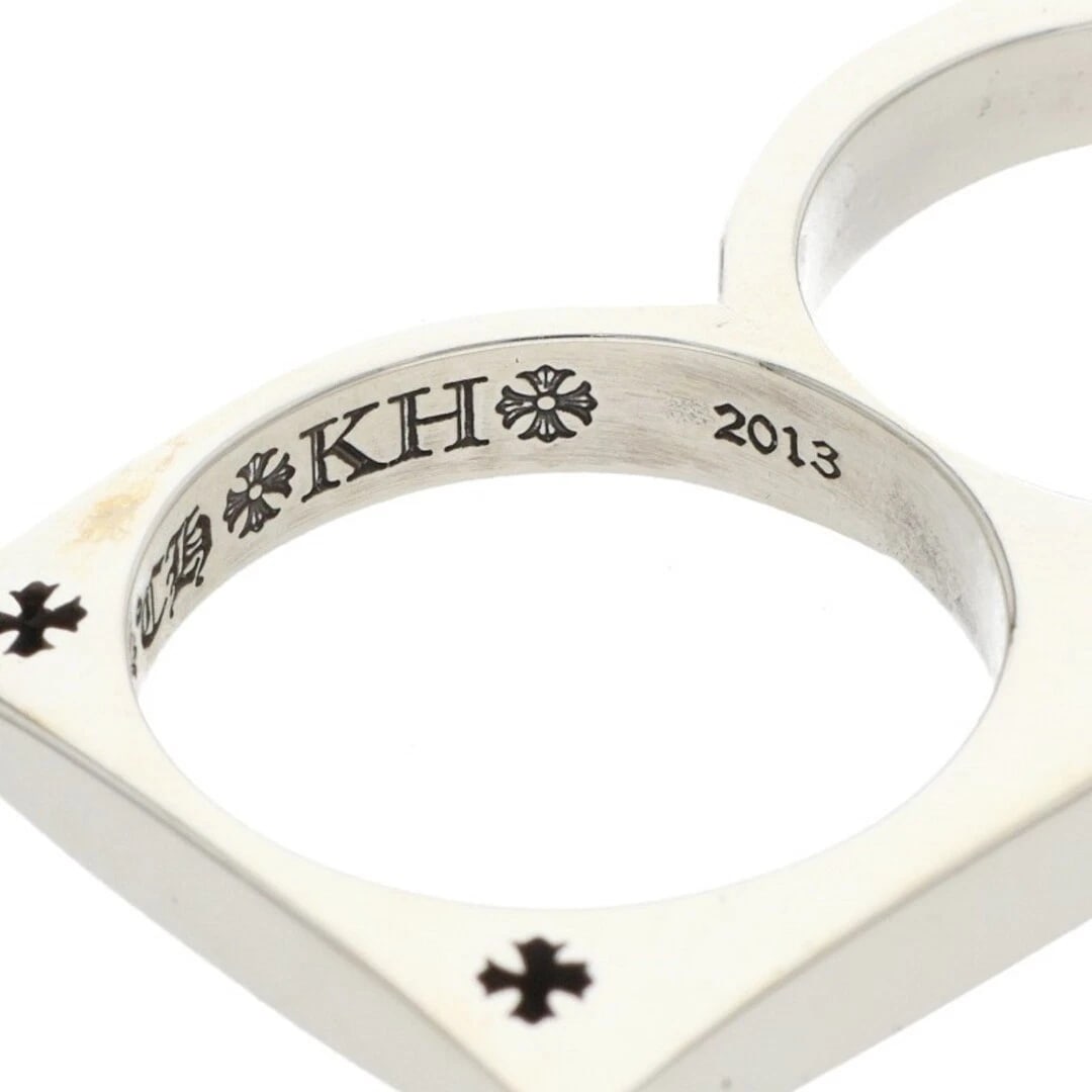 CHROME HEARTS KNUCKLE SILVER RING - 4