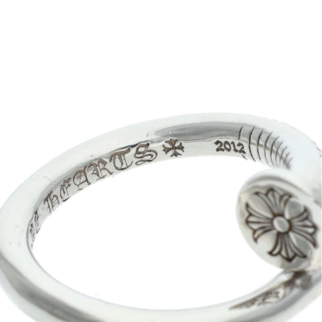 CHROME HEARTS NAIL FLAT SILVER RING - 3
