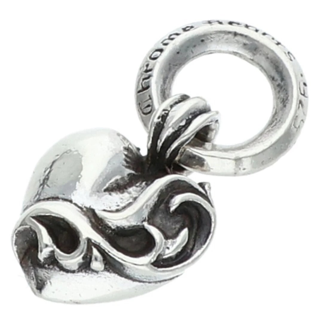 CHROME HEARTS CHARM OLD SILVER NECKLACE: Chrome Hearts Charm Old silver Necklace Brand: Chrome Hearts Type/Style: Necklace Material: 925 Silver Color: Silver Size: Width 1.2cm, vertical 2.1cm Accessories: None Accessories Notice: When