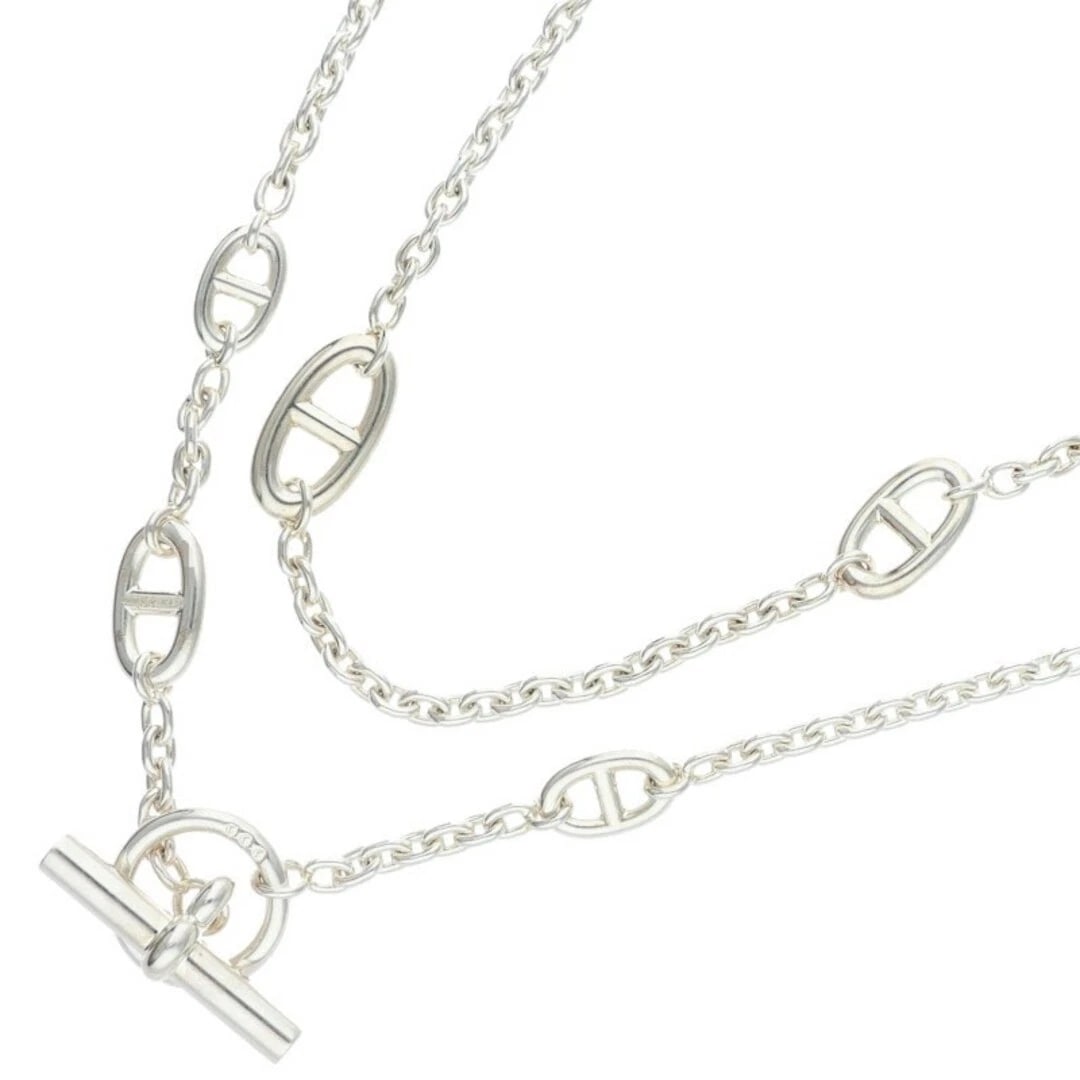 HERMES FARANDOLE LONG NECKLAC: Hermes Farandole Long Necklac Brand: HERMES Type/Style: Necklace Material: 925 Silver Color: Silver Size: chain width up to 1.4cm, total length 117.5cm Accessories: None Accessories Notice: When