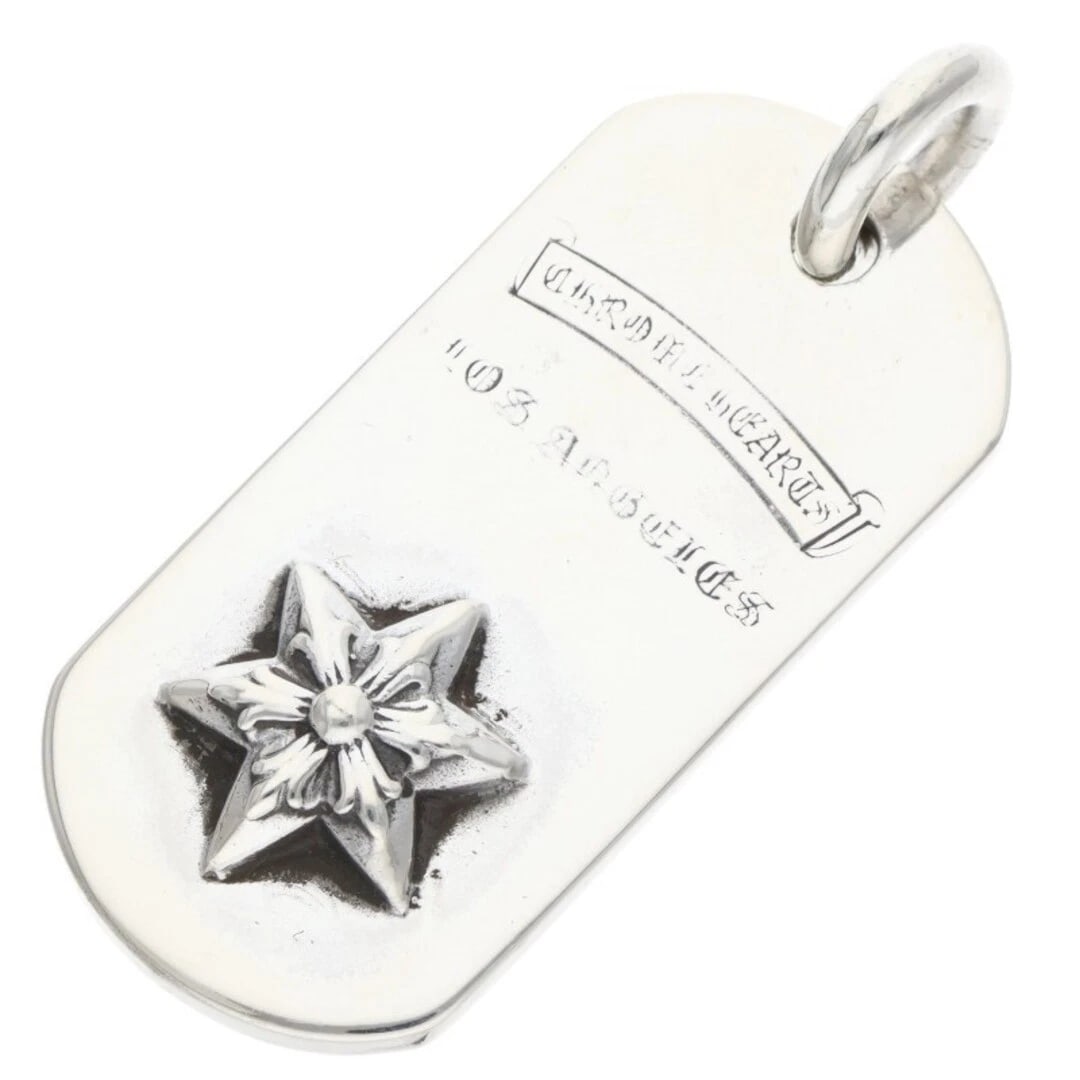 CHROME HEARTS ANGELES SILVER NECKLACE: Chrome Hearts ANGELES SILVER NECKLACE Brand: Chrome Hearts Type/Style: Necklace Material: 925 Silver Color: Silver Size: Width 2.1cm, vertical 5cm Accessories: None Accessories Notice: When