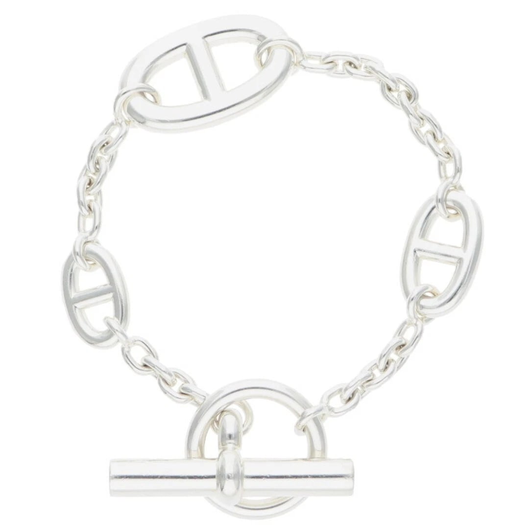 HERMES FARANDOLE SILVER BRACELET: Hermes Farandole Silver Bracelet Brand: HERMES Type/Style: Others Material: 925 Silver Color: Silver Size: chain width up to 1.4cm, total length 17cm Accessories: None Accessories Notice: When
