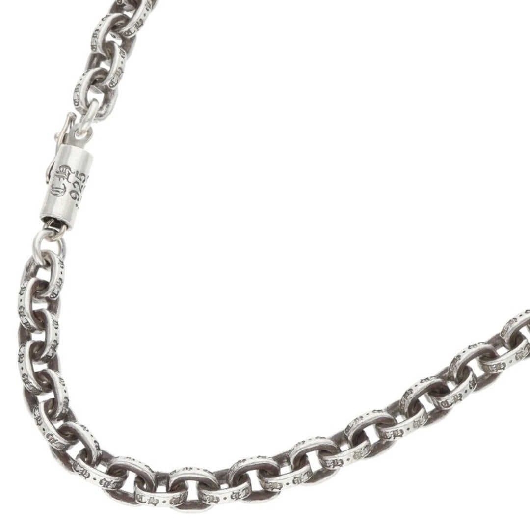 CHROME HEARTS PAPER CHAIN SILVER NECKLACE: Chrome Hearts PAPER CHAIN Silver Necklace Brand: Chrome Hearts Type/Style: Necklace Material: 925 Silver Color: Silver Size: Chain width 0.5cm, total length 51.5cm Accessories: None Accessories