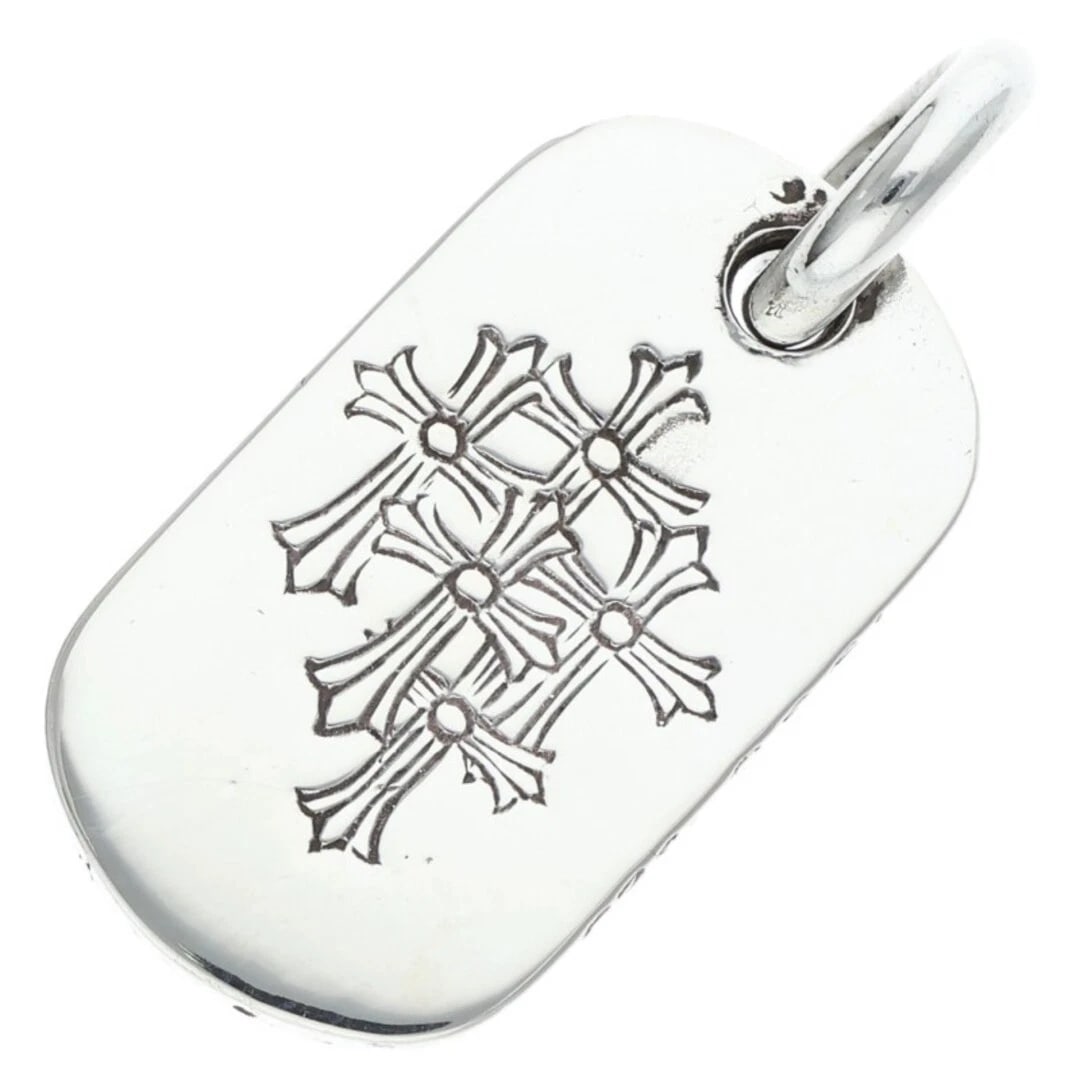 CHROME HEARTS SMALL DOG NECKLACE: Chrome Hearts small dog necklace Brand: Chrome Hearts Type/Style: Necklace Material: 925 Silver Color: Silver Size: Width 1.7cm, vertical 3.6cm Accessories: None Accessories Notice: When purchasing