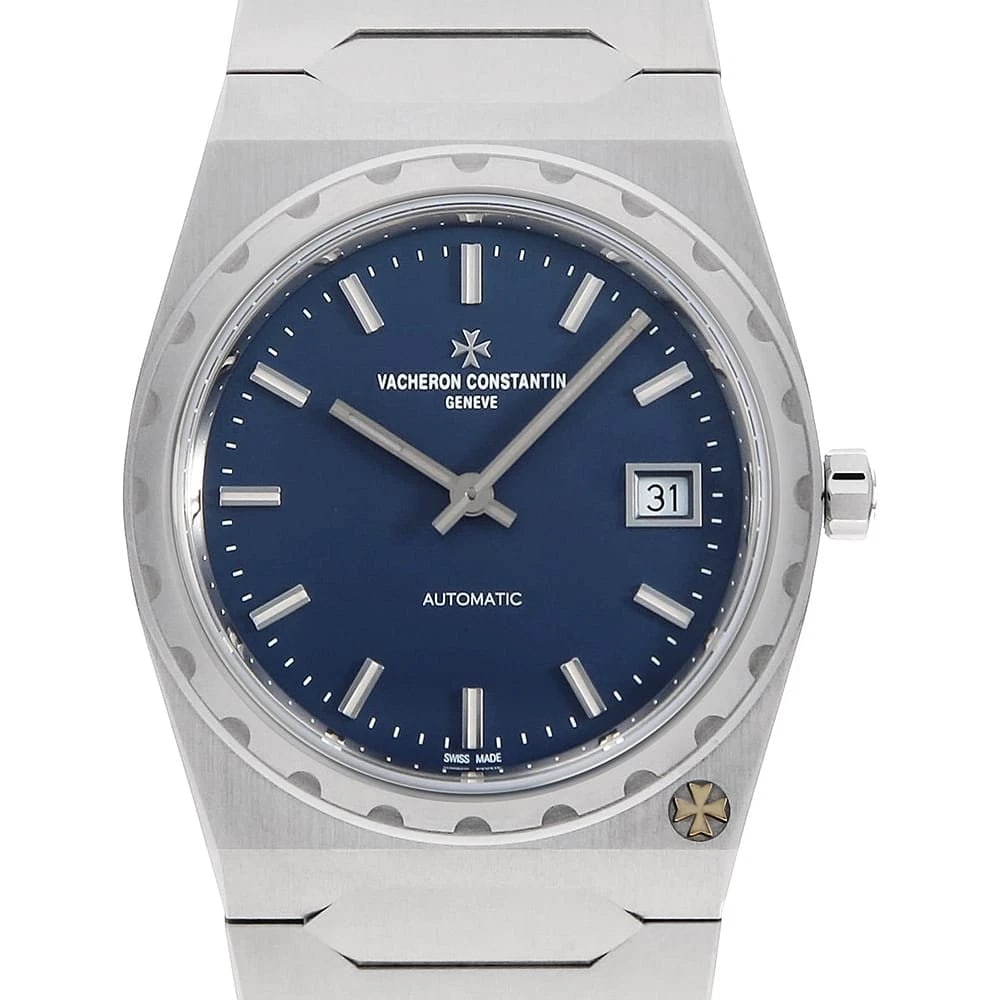 VACHERON CONSTANTIN STAINLESS STEEL WATCH: VACHERON CONSTANTIN Stainless Steel Watch Brand: VACHERON CONSTANTIN Type/Style: Wrist watch Material: Band Material Stainless Steel, Case Material Stainless Steel Color: Dial colour Blue Size: Case:W