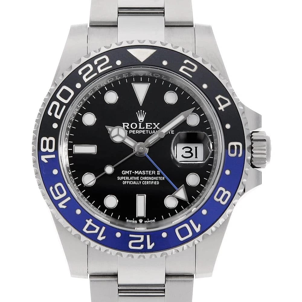 ROLEX GMT MASTER BLACK WATCH: ROLEX GMT Master black Watch Brand: ROLEX Type/Style: Wrist watch Material: Band Material Stainless Steel, Case Material Stainless Steel Color: Dial colour Black Size: Case:W40mm Circumference of Wris