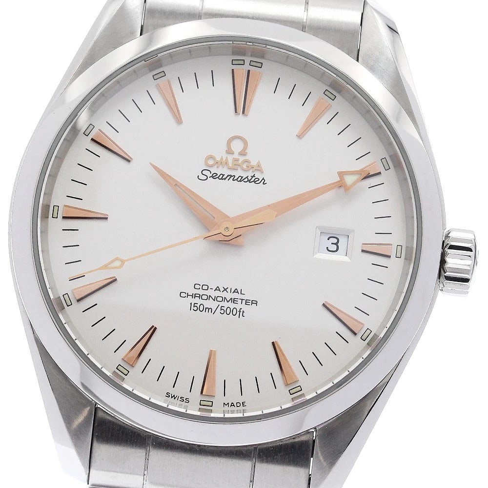 OMEGA SEAMASTER AQUA TERRA COAXIAL DATE AUTOMATIC WATCH: OMEGA Seamaster Aqua Terra Coaxial Date Automatic WATCH Brand: OMEGA Type/Style: Wristwatch Material: Band Material Stainless Steel, Case Material Stainless Steel Color: Band Color Silver, Case Color 