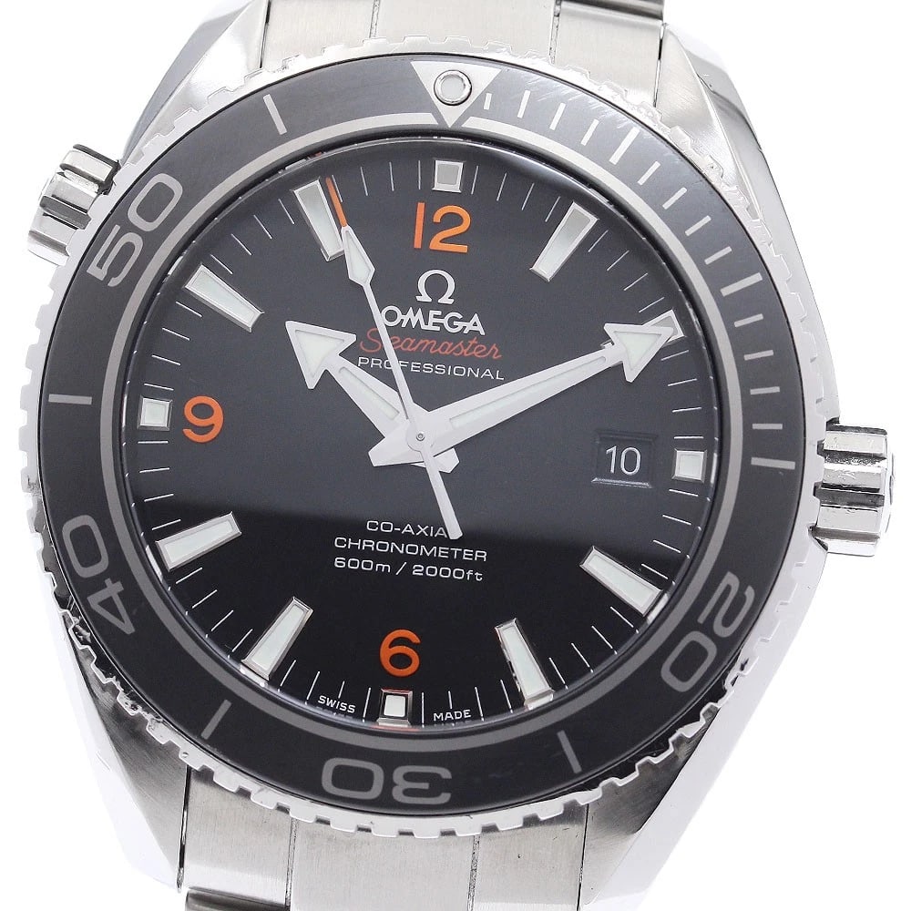 OMEGA SEAMASTER PLANET OCEAN WATCH: OMEGA Seamaster Planet Ocean Watch Brand: OMEGA Type/Style: Wristwatch Material: Band Material Stainless Steel, Case Material Stainless Steel Color: Band Color Silver, Case Color Silver, Dial Color