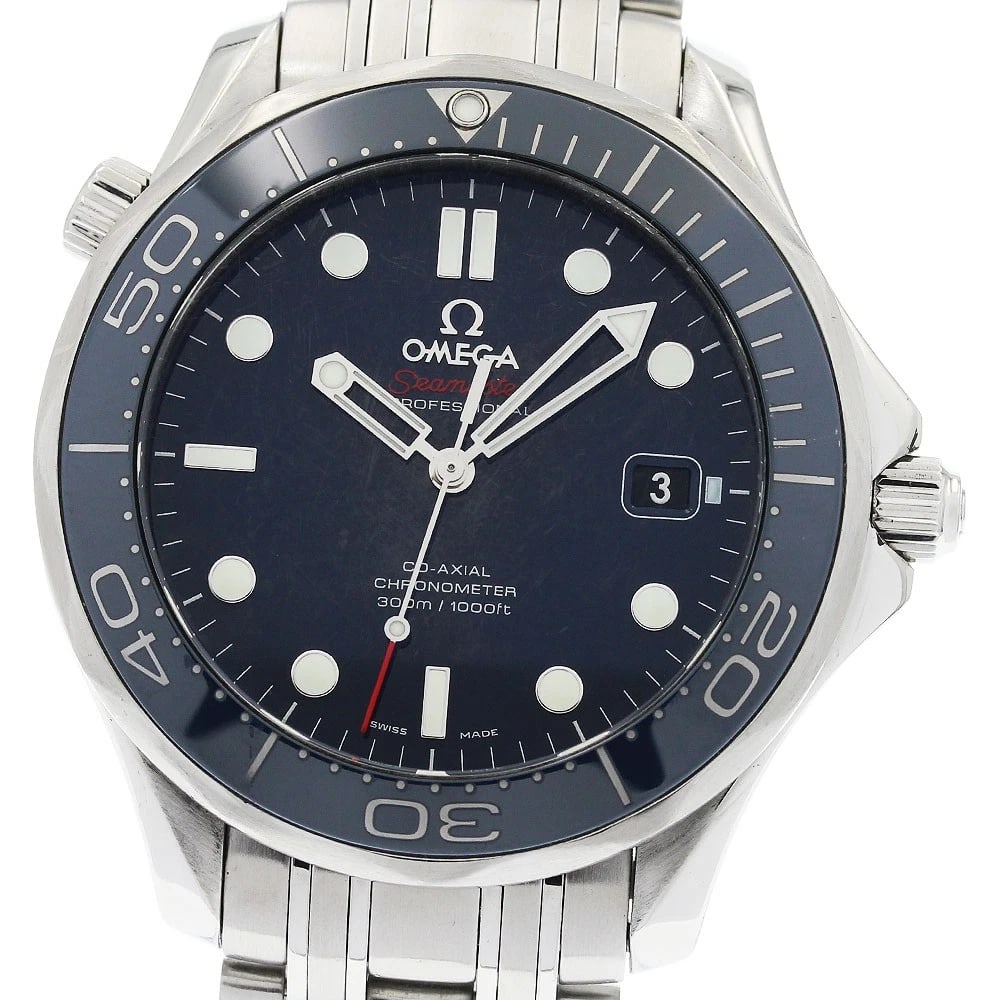 OMEGA SEAMASTER DIVER DATE AUTOMATIC WATCH: OMEGA Seamaster Diver Date Automatic Watch Brand: OMEGA Type/Style: Wristwatch Material: Band Material Stainless Steel, Case Material Stainless Steel Color: Band Color Silver, Case Color Silver, Dial 