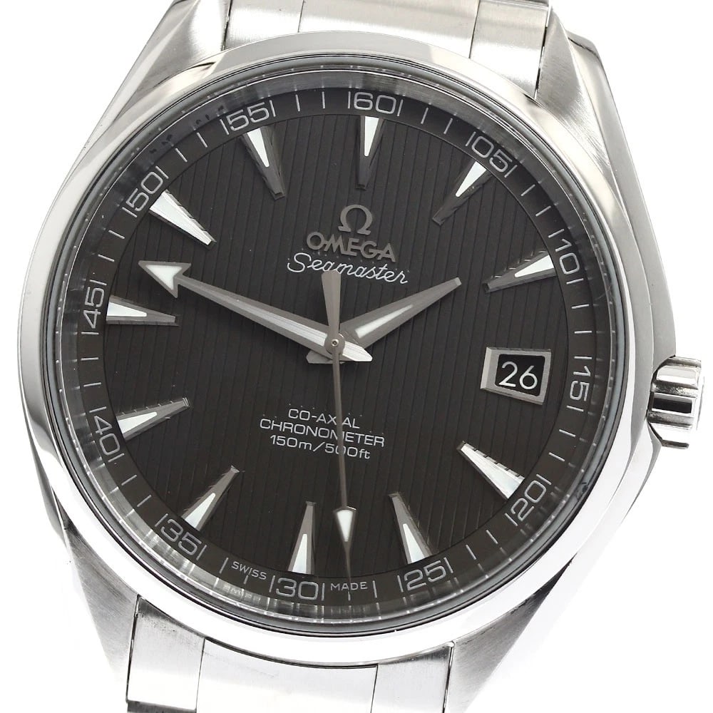 OMEGA SEAMASTER AQUA TERRA AUTOMATIC WATCH: OMEGA Seamaster Aqua Terra Automatic Watch Brand: OMEGA Type/Style: Wristwatch Material: Band Material Stainless Steel, Case Material Stainless Steel Color: Band Color Silver, Case Color Silver, Dial 