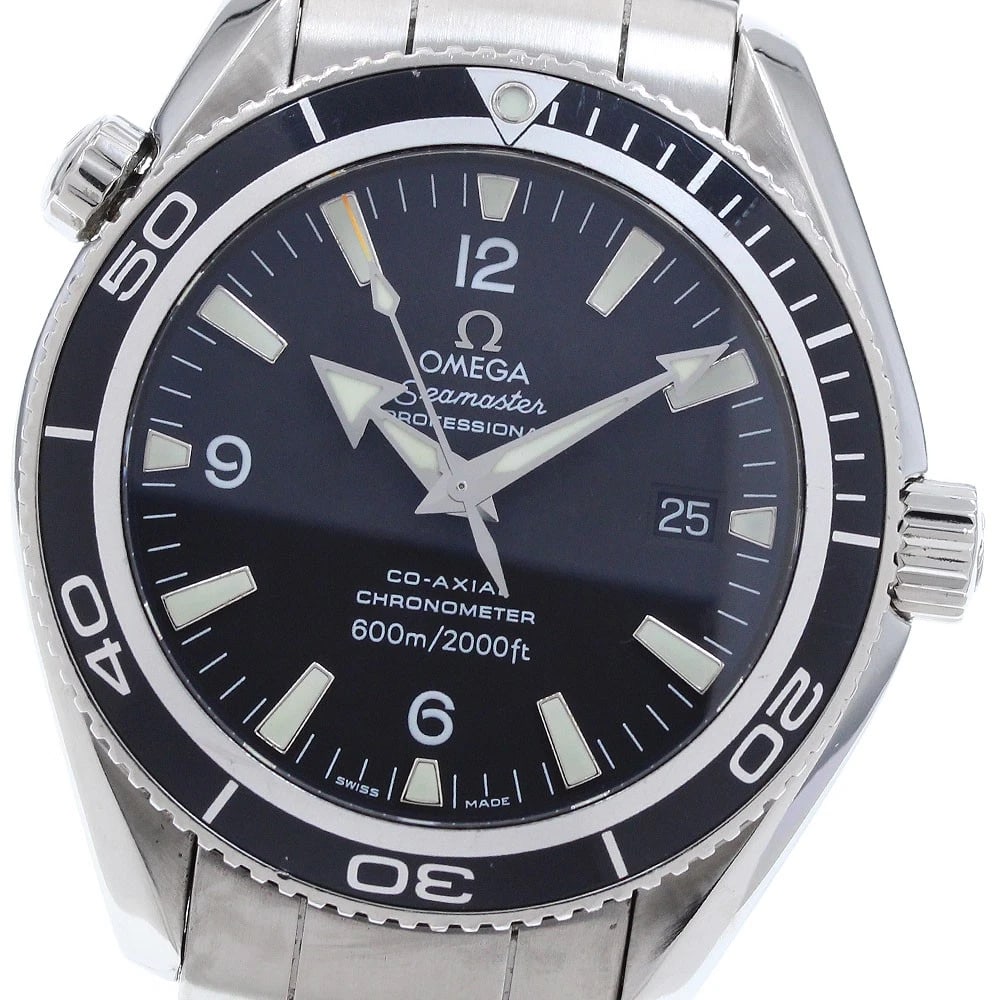 OMEGA SEAMASTER PLANET OCEAN DATE AUTOMATIC WATCH: OMEGA Seamaster Planet Ocean Date Automatic Watch Brand: OMEGA Type/Style: Wristwatch Material: Band Material Stainless Steel, Case Material Stainless Steel Color: Band Color Silver, Case Color Silver