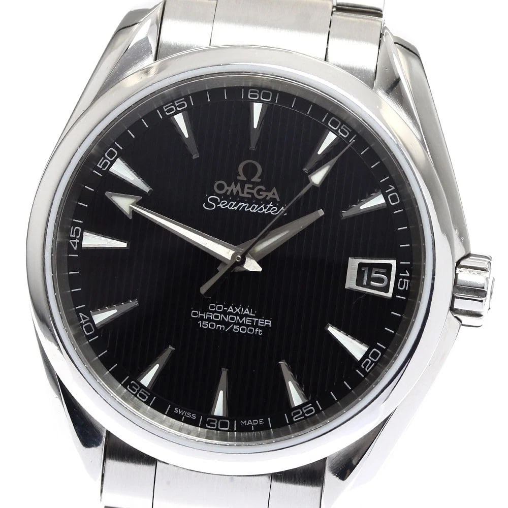 OMEGA SEAMASTER AQUA TERRA AUTOMATIC WATCH: OMEGA Seamaster Aqua Terra Automatic Watch Brand: OMEGA Type/Style: Wristwatch Material: Band Material Stainless Steel, Case Material Stainless Steel Color: Band Color Silver, Case Color Silver, Dial 
