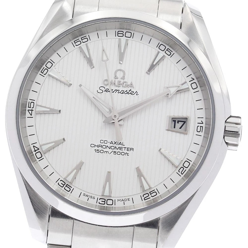 OMEGA SEAMASTER AQUA TERRA AUTOMATIC WATCH: OMEGA Seamaster Aqua Terra Automatic Watch Brand: OMEGA Type/Style: Wristwatch Material: Band Material Stainless Steel, Case Material Stainless Steel Color: Band Color Silver, Case Color Silver, Dial 