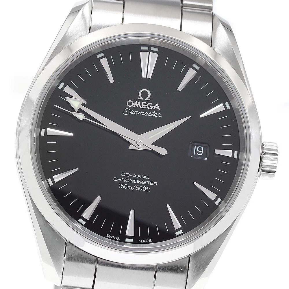 OMEGA SEAMASTER AQUA TERRA COAXIAL AUTOMATIC WATCH: OMEGA Seamaster Aqua Terra Coaxial Automatic Watch Brand: OMEGA Type/Style: Wristwatch Material: Band Material Stainless Steel, Case Material Stainless Steel Color: Band Color Silver, Case Color Silve
