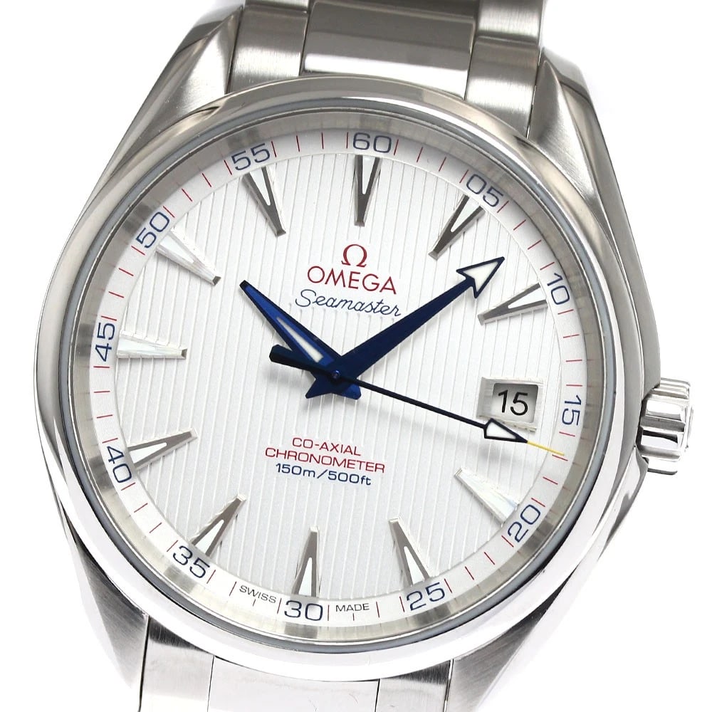 OMEGA SEAMASTER AQUA TERRA AUTOMATIC WATCH: OMEGA Seamaster Aqua Terra Automatic Watch Brand: OMEGA Type/Style: Wristwatch Material: Band Material Stainless Steel, Case Material Stainless Steel Color: Band Color Silver, Case Color Silver, Dial