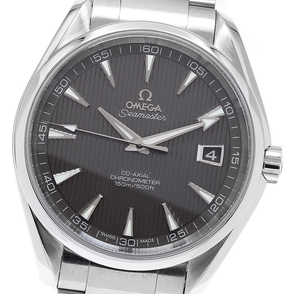 OMEGA SEAMASTER AQUA TERRA AUTOMATIC WATCH: OMEGA Seamaster Aqua Terra Automatic Watch Brand: OMEGA Type/Style: Wristwatch Material: Band Material Stainless Steel, Case Material Stainless Steel Color: Band Color Silver, Case Color Silver, Dial 