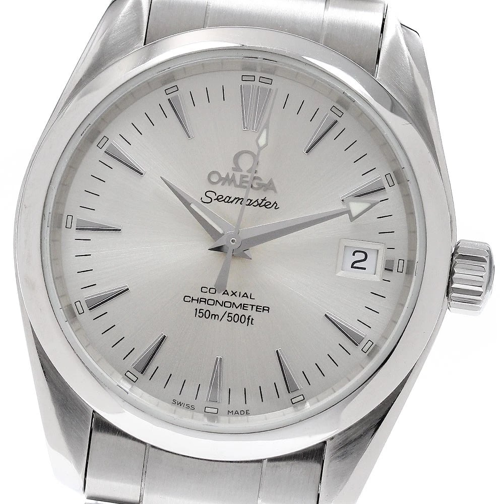 OMEGA SEAMASTER AQUA TERRA CO-AXIAL AUTOMATIC WATCH: OMEGA Seamaster Aqua Terra Co-Axial Automatic Watch Brand: OMEGA Type/Style: Wristwatch Material: Band Material Stainless Steel, Case Material Stainless Steel Color: Band Color Silver, Case Color Silv