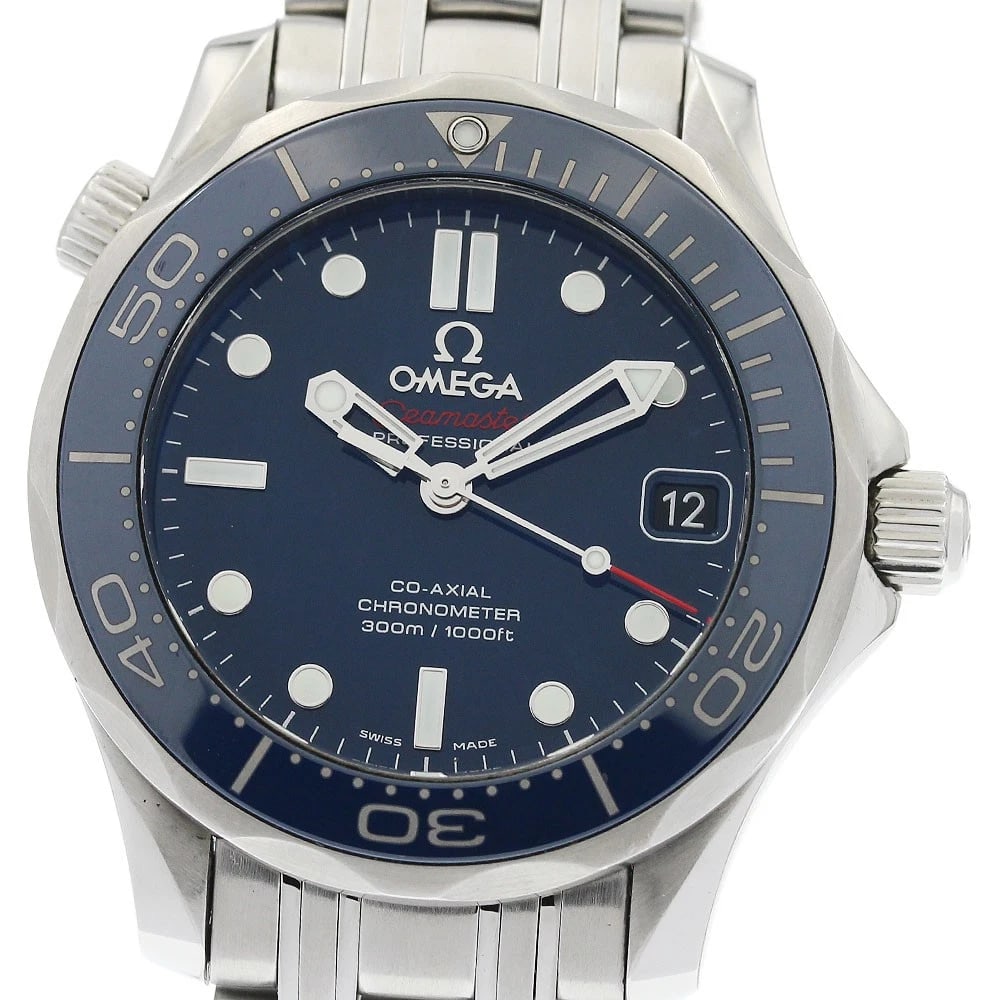 OMEGA SEAMASTER CO-AXIAL AUTOMATIC WATCH: OMEGA Seamaster Co-Axial Automatic Watch Brand: OMEGA Type/Style: Wristwatch Material: Band Material Stainless Steel, Case Material Stainless Steel Color: Band Color Silver, Case Color Silver, Dial