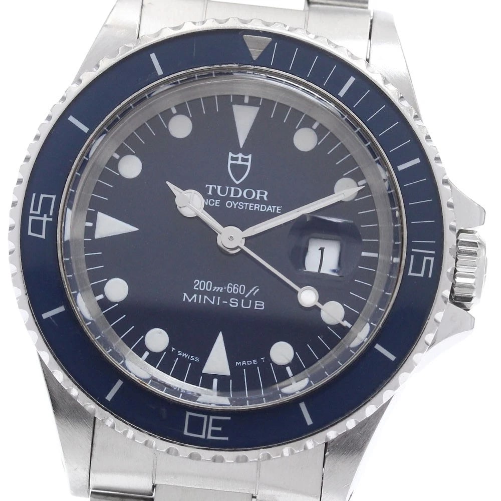 TUDOR PRINCE OYSTER DATE MINI SUB NAVY DIAL AUTOMATIC WATCH: TUDOR Prince Oyster Date Mini Sub Navy Dial Automatic Watch Brand: TUDOR Type/Style: Wristwatch Material: Band Material Stainless Steel, Case Material Stainless Steel Color: Band Color Silver, Case