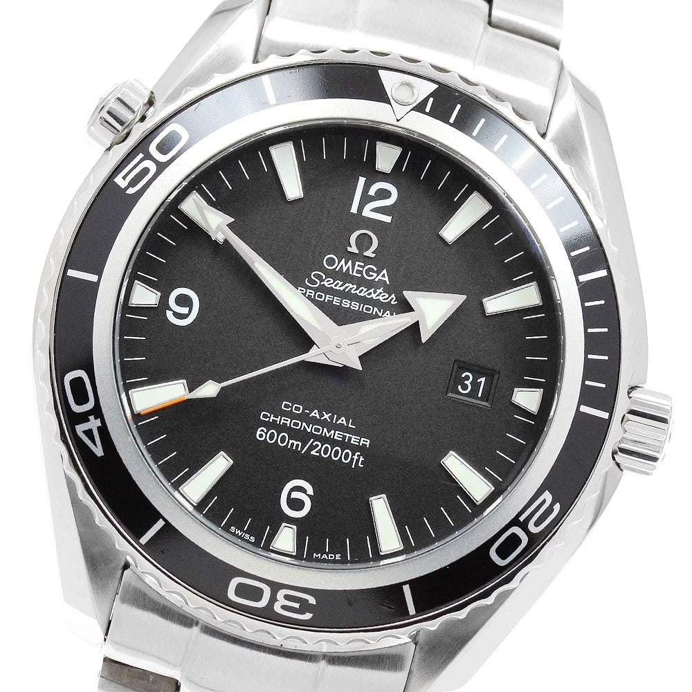 OMEGA SEAMASTER PLANET OCEAN DATE AUTOMATIC WATCH: OMEGA Seamaster Planet Ocean Date Automatic Watch Brand: OMEGA Type/Style: Wristwatch Material: Band Material Stainless Steel, Case Material Stainless Steel Color: Band Color Silver, Case Color