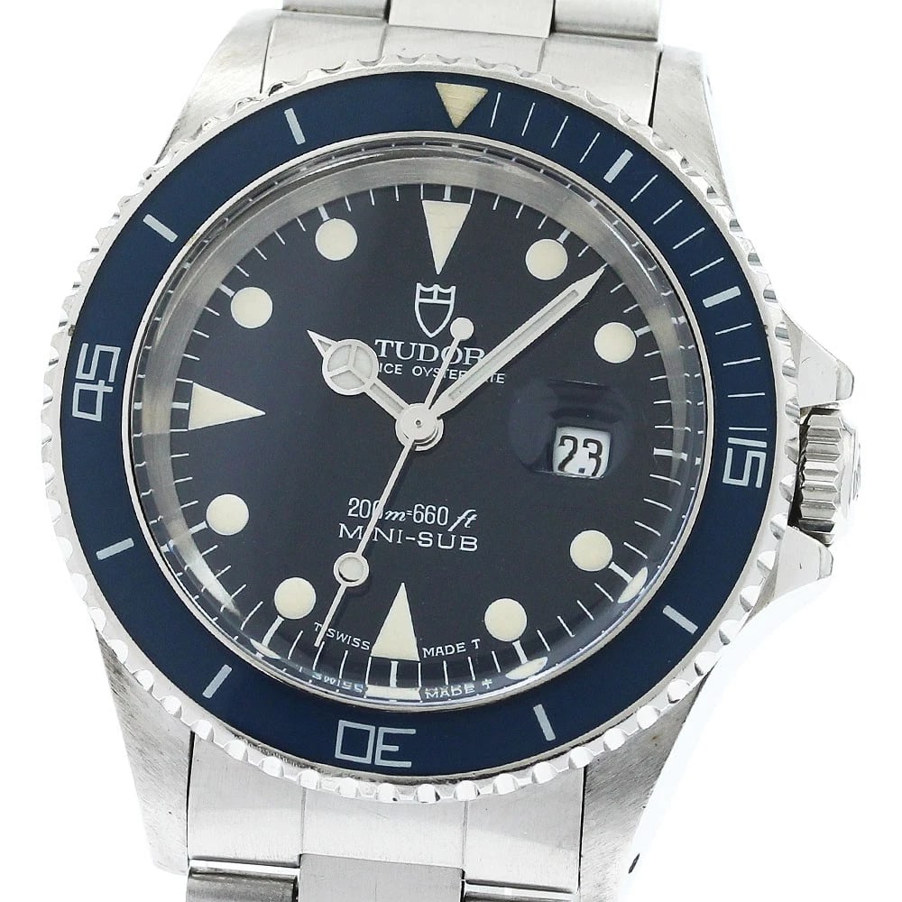 TUDOR PRINCE OYSTER DATE MINI SUB NAVY DIAL AUTOMATIC WATCH: TUDOR Prince Oyster Date Mini Sub Navy Dial Automatic Watch Brand: TUDOR Type/Style: Wristwatch Material: Band Material Stainless Steel, Case Material Stainless Steel Color: Band Color Silver, Case