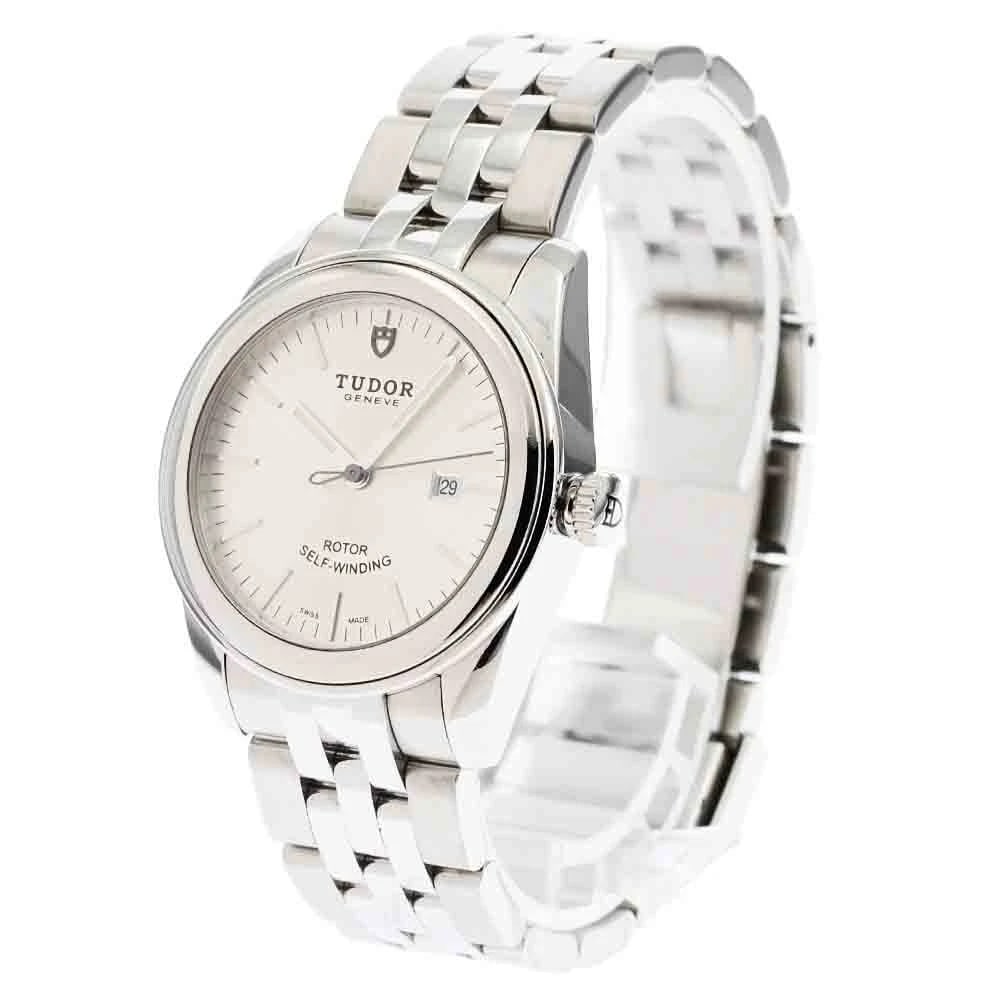 TUDOR GLAMOR DATE SILVER DIAL AUTOMATIC WATCH - 2