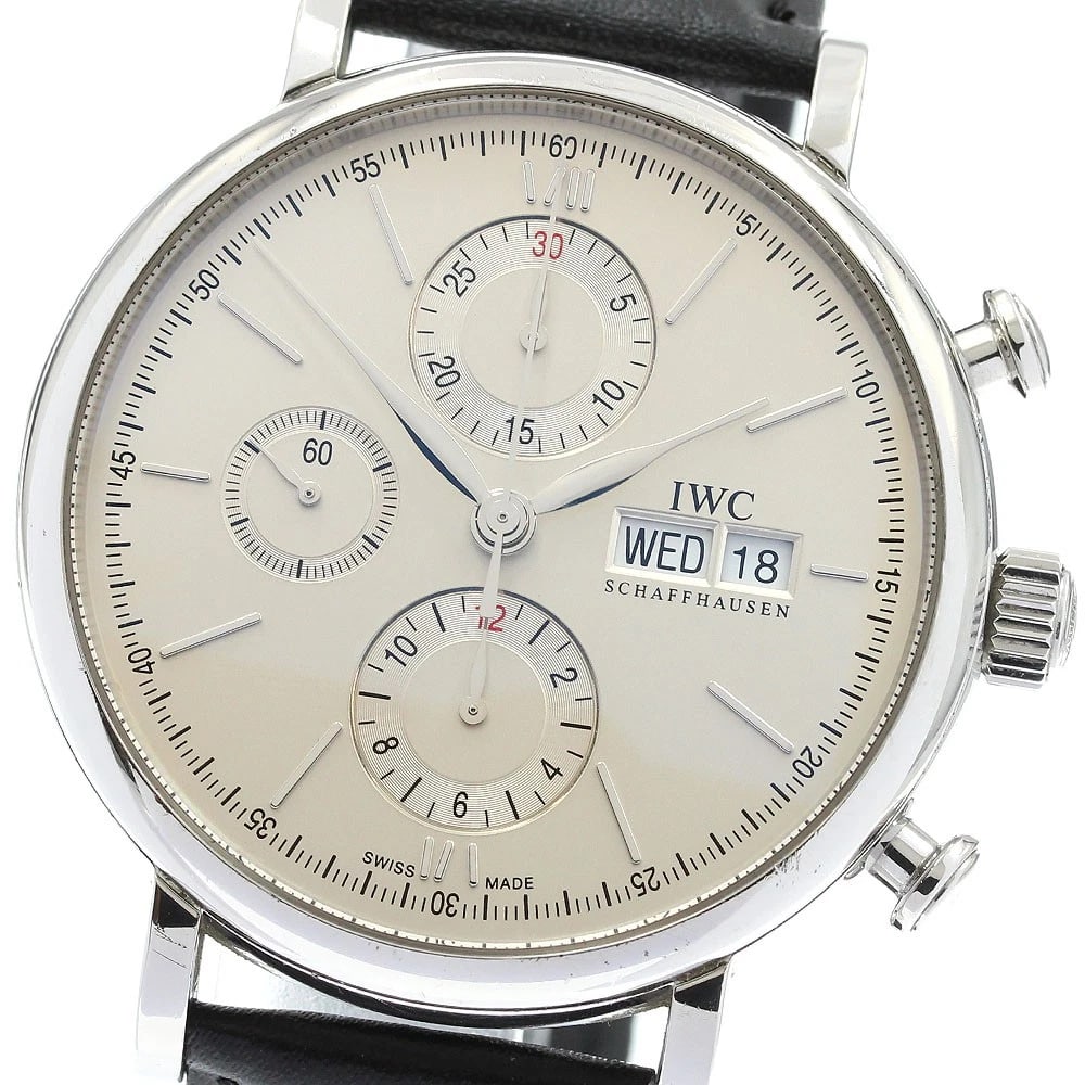 IWC SCHAFFHAUSEN PORTOFINO CHRONOGRAPH AUTOMATIC WATCH (1 of 2)