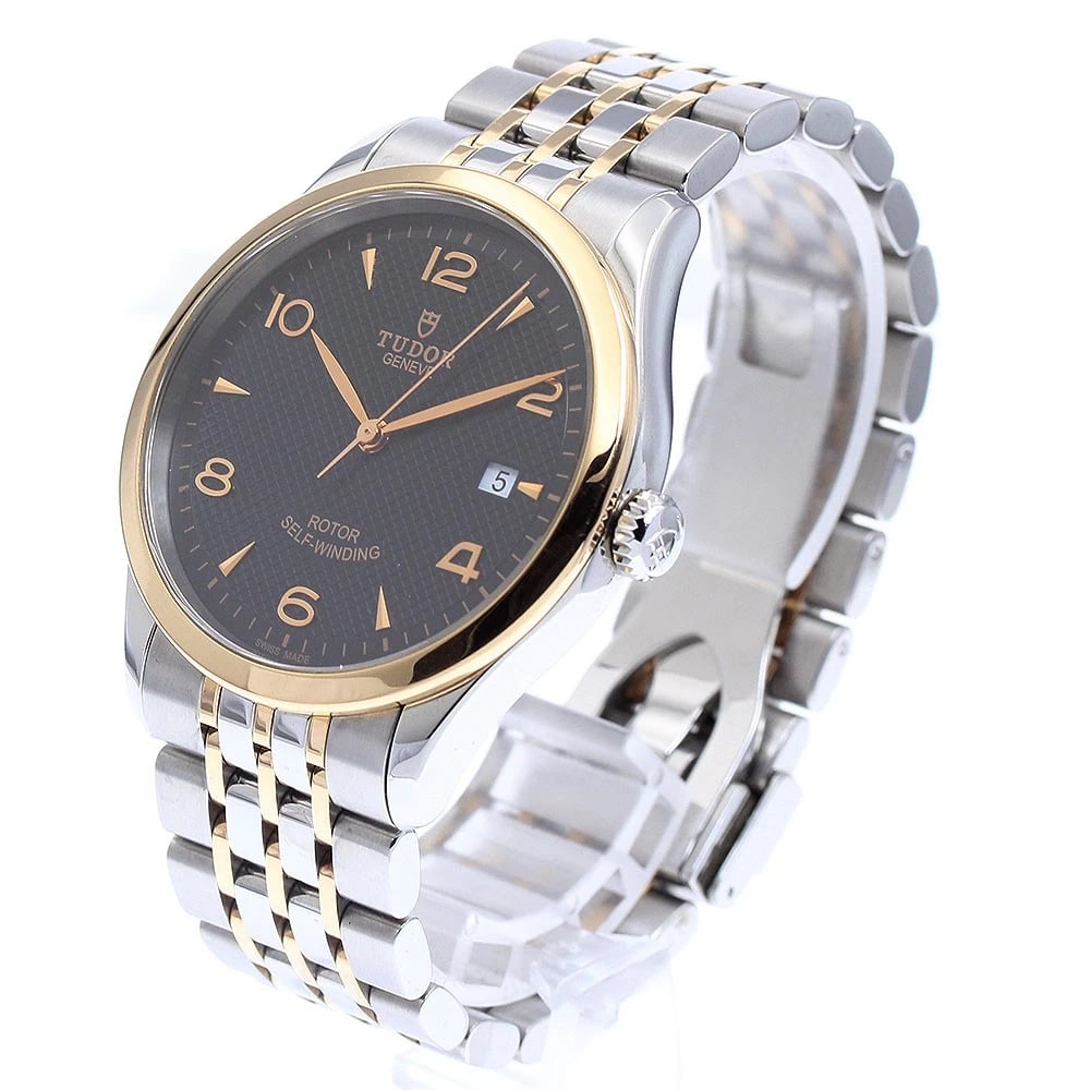 TUDOR DATE BLACK DIAL AUTOMATIC WATCH - 2