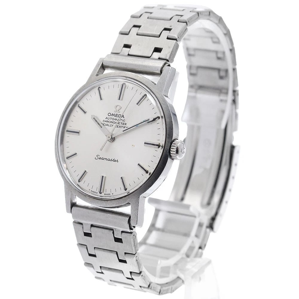 OMEGA SEAMASTER SILVER DIAL AUTOMATIC WATCH - 2