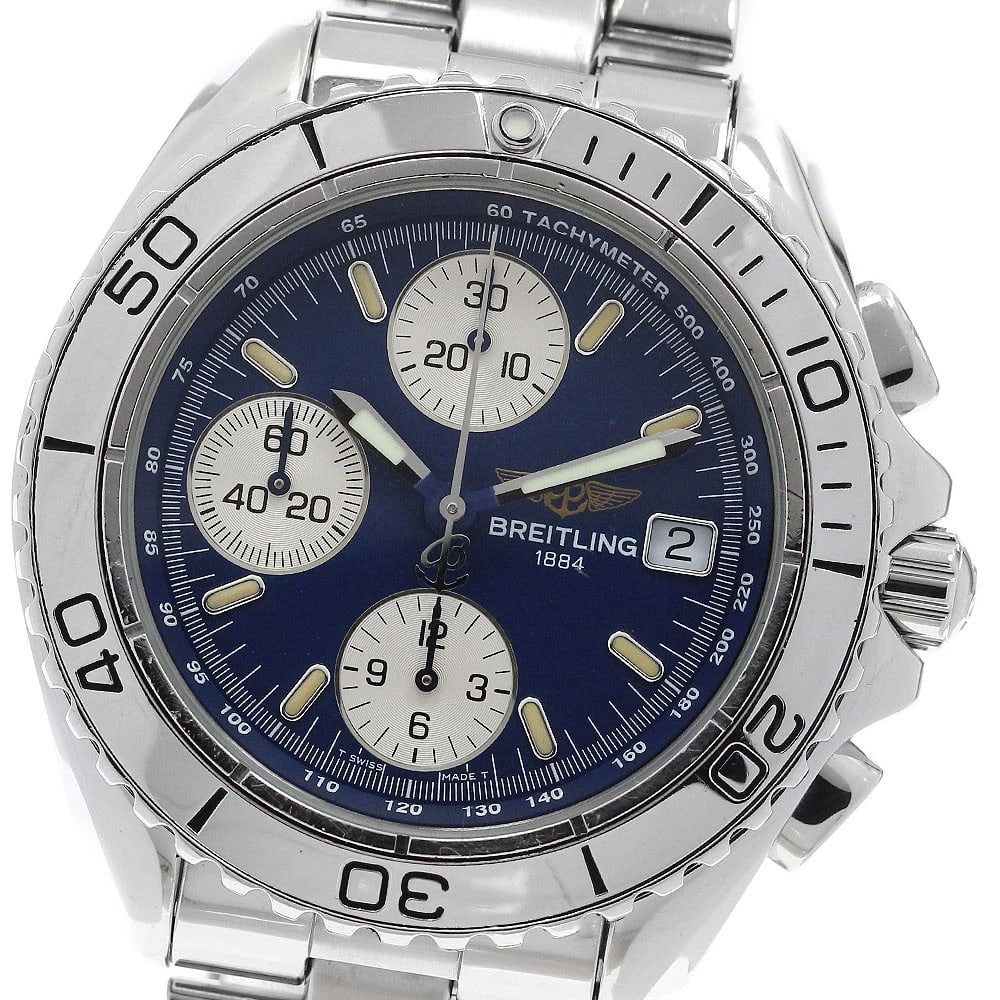 BREITLING CHRONO SHARK DATE CHRONOGRAPH AUTOMATIC WATCH: BREITLING Chrono Shark Date Chronograph Automatic Watch Brand: BREITLING Type/Style: Wristwatch Material: Band Material Stainless Steel, Case Material Stainless Steel Color: Band Color Silver, Case