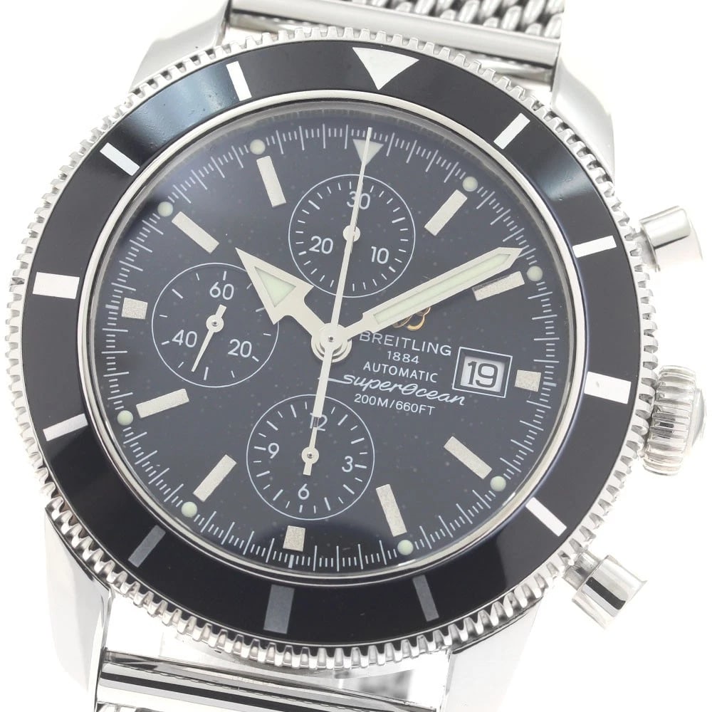 BREITLING SUPEROCEAN HERITAGE CHRONOGRAPH AUTOMATIC WATCH: BREITLING Superocean Heritage Chronograph Automatic Watch Brand: BREITLING Type/Style: Wristwatch Material: Band Material Stainless Steel, Case Material Stainless Steel Color: Band Color Silver, Case