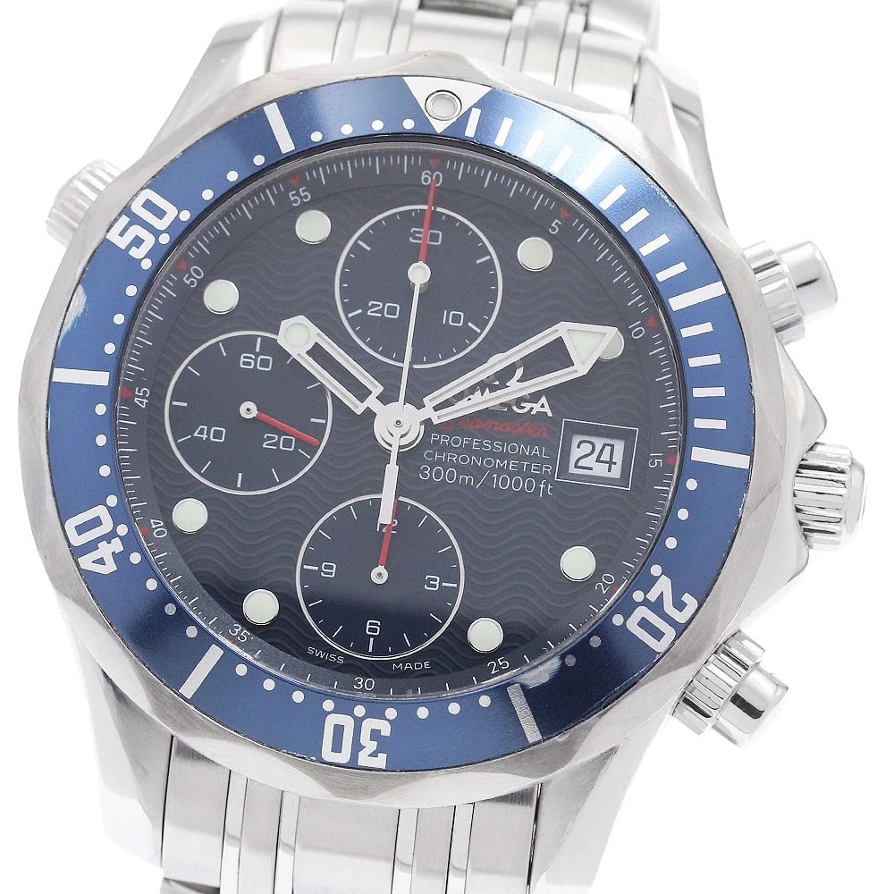 OMEGA SEAMASTER DATE CHRONOGRAPH AUTOMATIC WATCH: OMEGA Seamaster Date Chronograph Automatic Watch Brand: OMEGA Type/Style: Wristwatch Material: Band Material Stainless Steel, Case Material Stainless Steel Color: Band Color Silver, Case Color