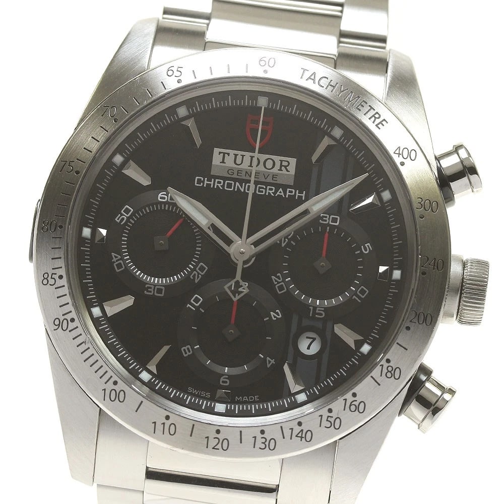 TUDOR FAST RIDER CHRONOGRAPH BLACK GREY DIAL AUTOMATIC WATCH: TUDOR Fast rider Chronograph Black Grey Dial Automatic WATCH Brand: TUDOR Type/Style: Wristwatch Material: Band Material Stainless Steel, Case Material Stainless Steel Color: Band Color Silver, Case