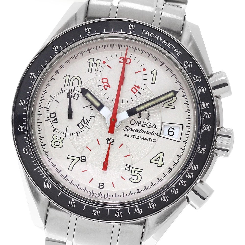 OMEGA SPEEDMASTER MARK 40 DATE CHRONOGRAPH AUTOMATIC WATCH: OMEGA Speedmaster mark 40 Date Chronograph Automatic WATCH Brand: OMEGA Type/Style: Wristwatch Material: Band Material Stainless Steel, Case Material Stainless Steel Color: Band Color Silver, Case