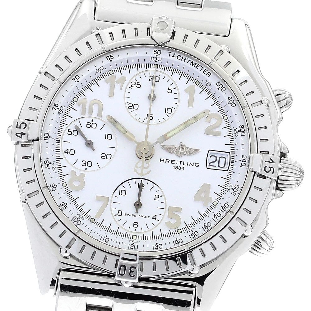 BREITLING CHRONOMDATE CHRONOGRAPH AUTOMATIC WATCH: BREITLING ChronomDate Chronograph Automatic Watch Brand: BREITLING Type/Style: Wristwatch Material: Band Material Stainless Steel, Case Material Stainless Steel Color: Band Color Silver, Case Color