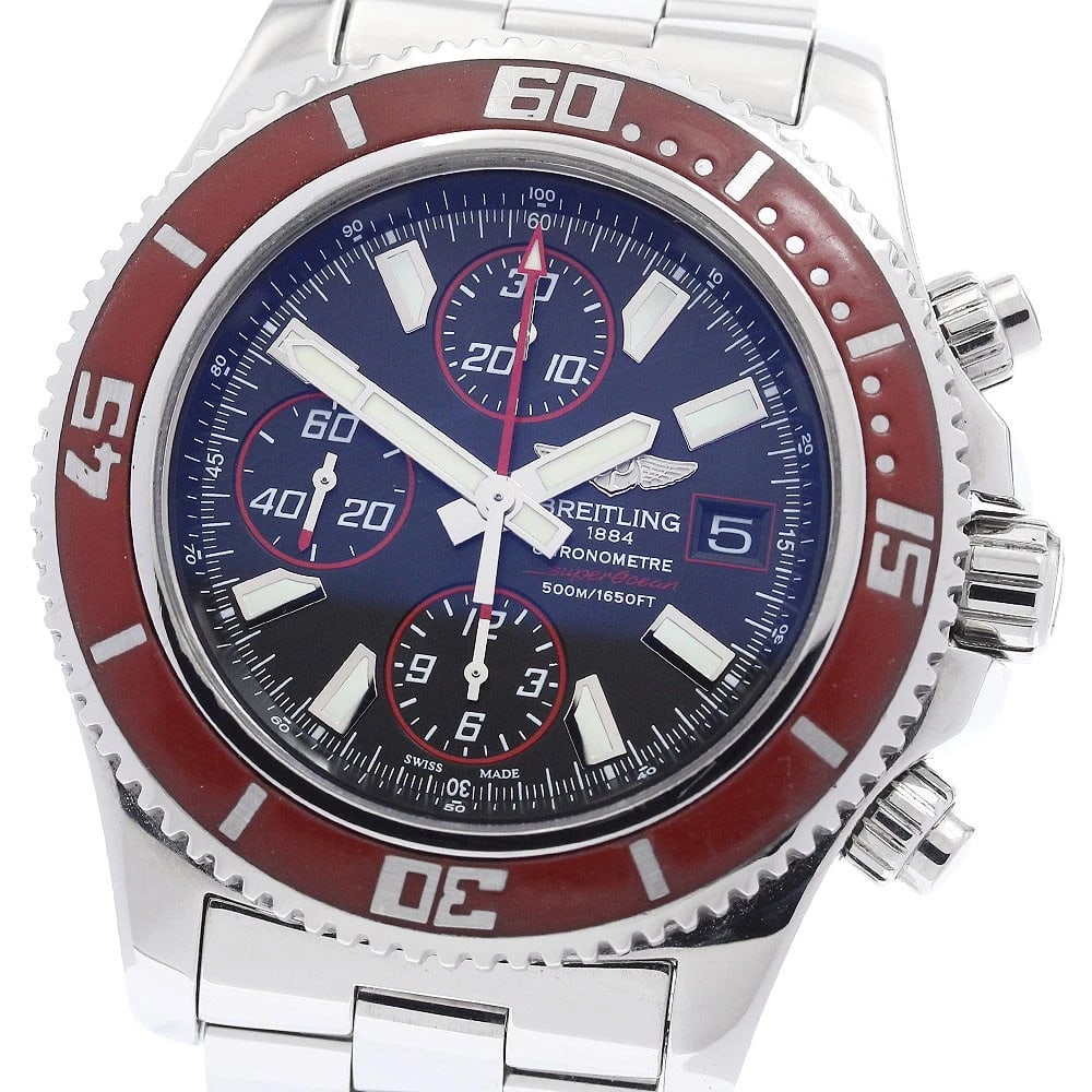 BREITLING SUPER OCEAN LIMITED CHRONOGRAPHS WATCH: BREITLING Super Ocean Limited chronographs Watch Brand: BREITLING Type/Style: Wristwatch Material: Band Material Stainless Steel, Case Material Stainless Steel Color: Band Color Silver, Case Color Sil