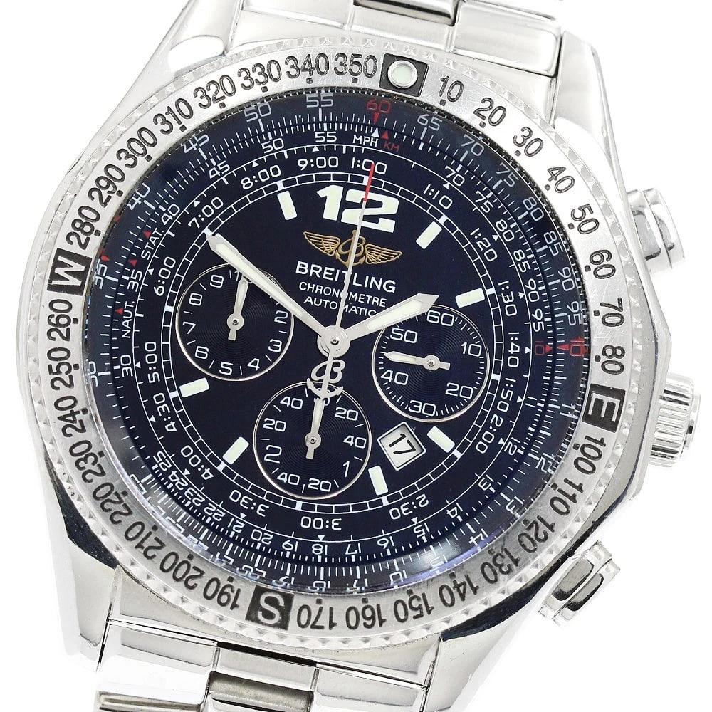 BREITLING PROFESSIONAL DATE CHRONOGRAPH AUTOMATIC WATCH: BREITLING Professional Date Chronograph Automatic Watch Brand: BREITLING Type/Style: Wristwatch Material: Band Material Stainless Steel, Case Material Stainless Steel Color: Band Color Silver, Case