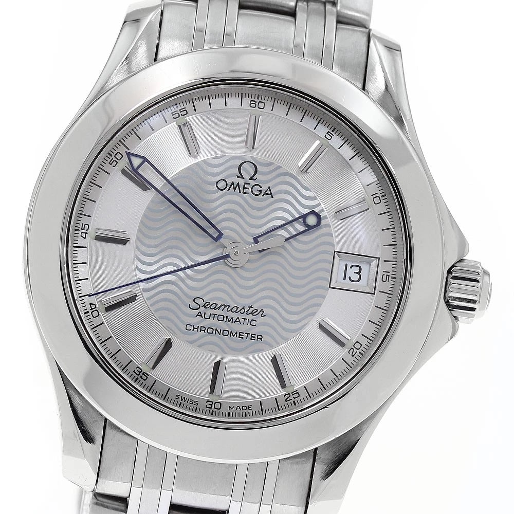 OMEGA SEAMASTER DATE CHRONOMETER AUTOMATIC WATCH: OMEGA Seamaster Date chronometer Automatic Watch Brand: OMEGA Type/Style: Wristwatch Material: Band Material Stainless Steel, Case Material Stainless Steel Color: Band Color Silver, Case Color