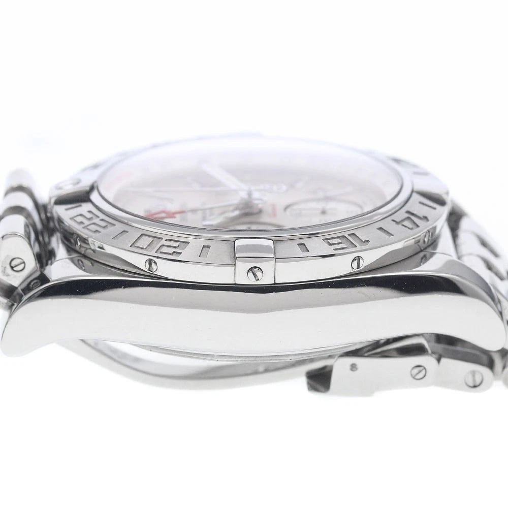 BREITLING CHRONOMDATE GMT SILVER DIAL AUTOMATIC WATCH - 5
