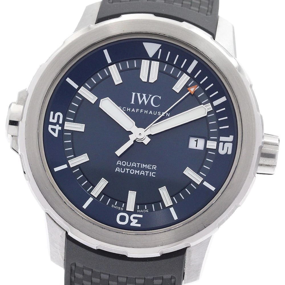 IWC SCHAFFHAUSEN AQUATIMER EXPEDITION AUTOMATIC WATCH: IWC SCHAFFHAUSEN Aquatimer Expedition Automatic Watch Brand: IWC SCHAFFHAUSEN Type/Style: Wristwatch Material: Band Material rubber, Case Material Stainless Steel Color: Band Color black, Case Color
